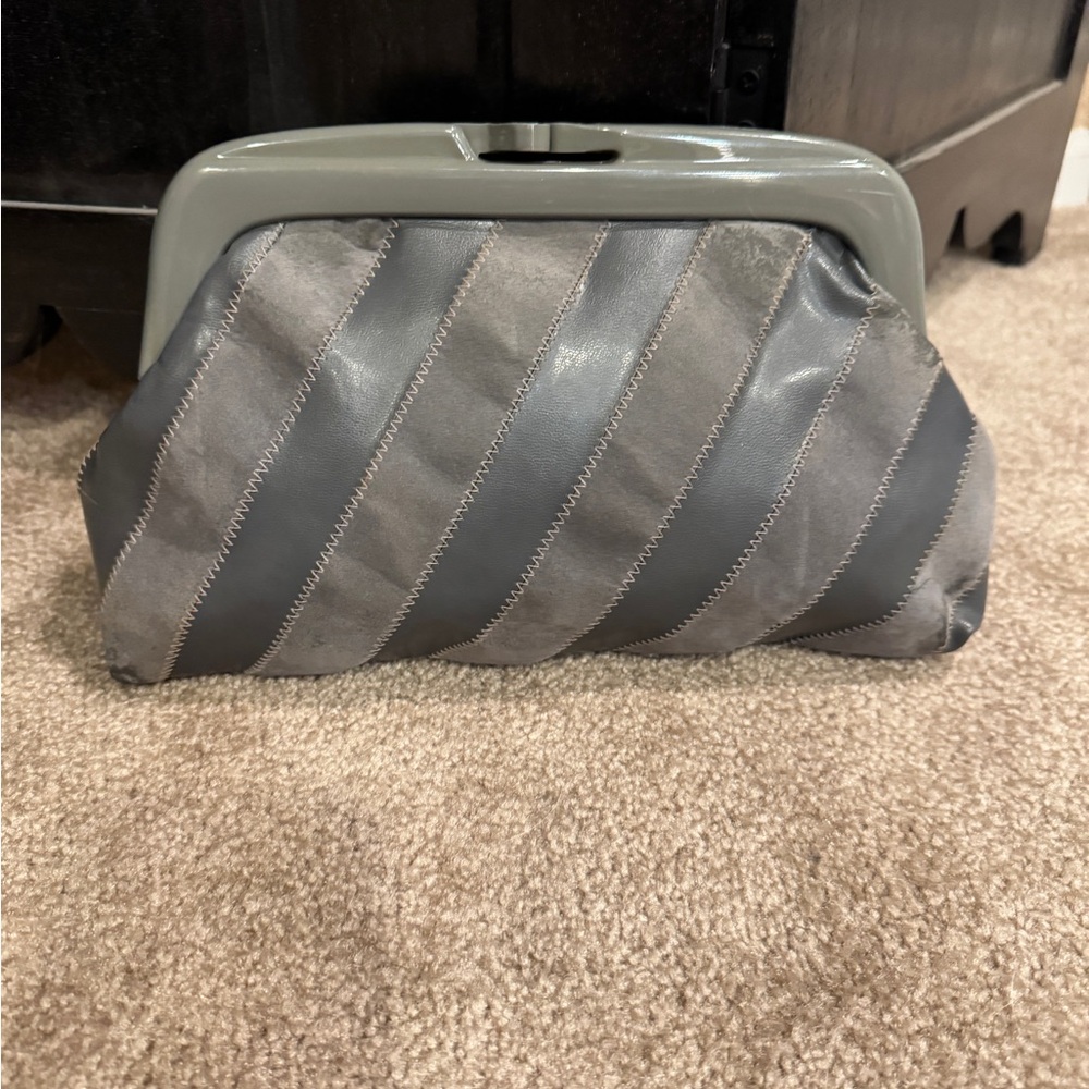 Retro Italian Gray Clutch